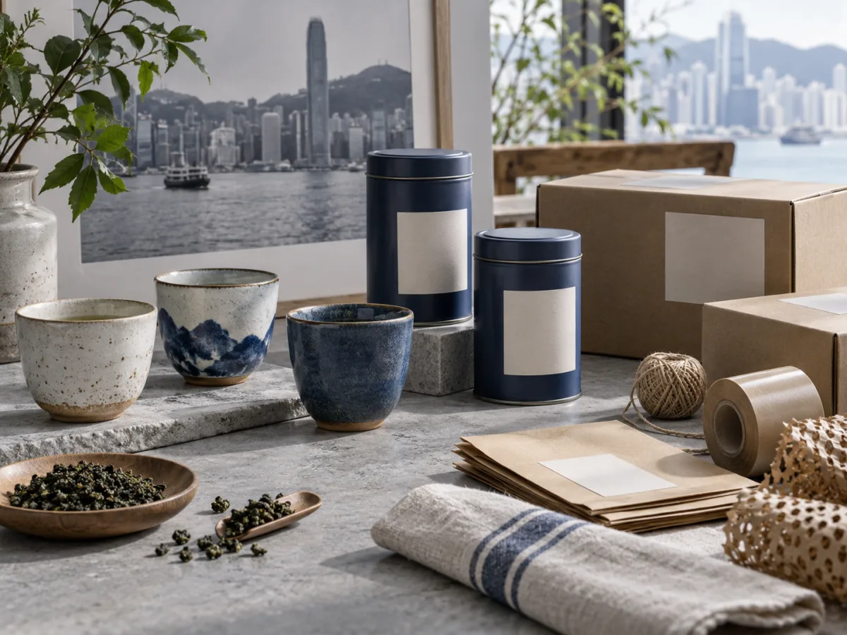 本地品牌產品與包裝的陳列,作為產品目錄及網店的情境示意